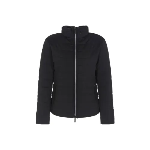 EMPORIO ARMANI Хлопковый пуховик женский черный