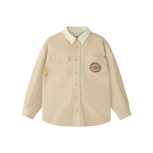 FILA FUSION Рубашка Женская Осенняя Лотосовый корень Кофейный