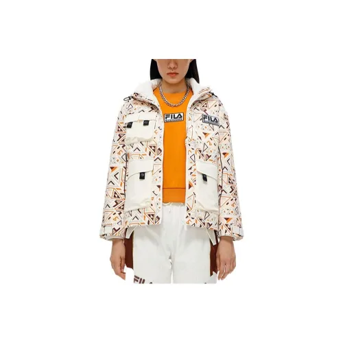 FILA FUSION FILA FUSION Hakusan l collaboration Collection Апельсиновые Женские Пуховики