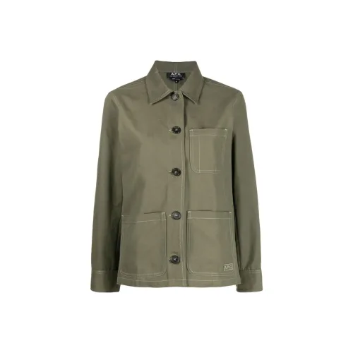 A.P.C Зеленые Женские Куртки