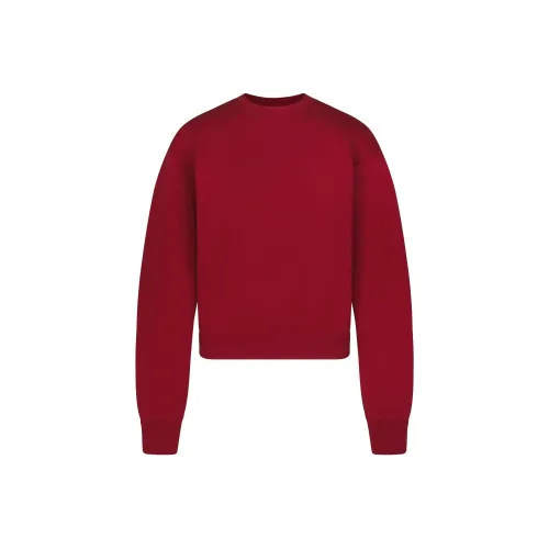 SKIMS Holiday Collection FW24 Cotton Fleece Classic Crewneck Sweatshirt Women's Blueberry Blueberry