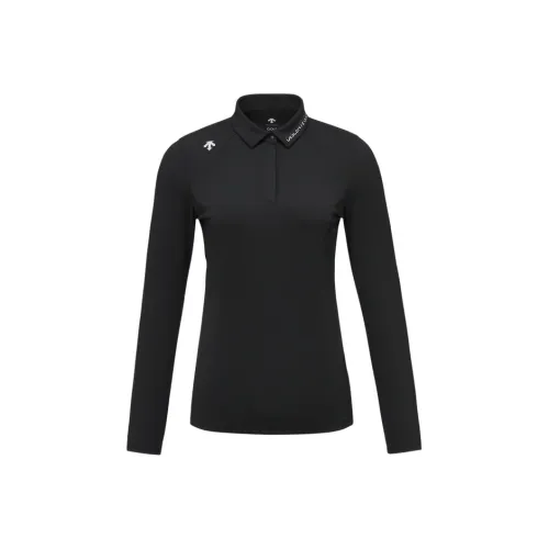 Descente Golf Field Поло Женское Черное