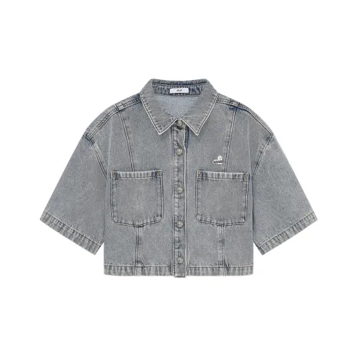 D'zzit Светло-синие Женские Рубашки