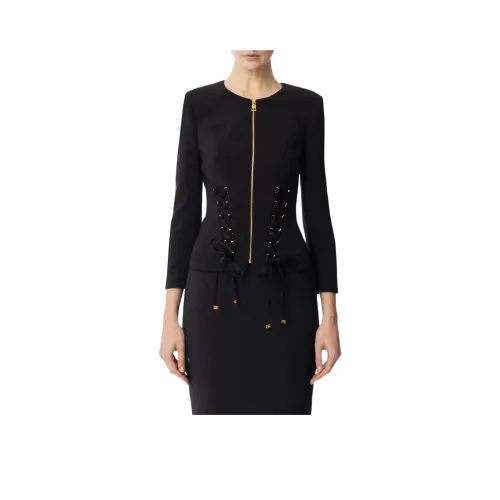 Elisabetta Franchi Куртки и Пальто Женские Черные