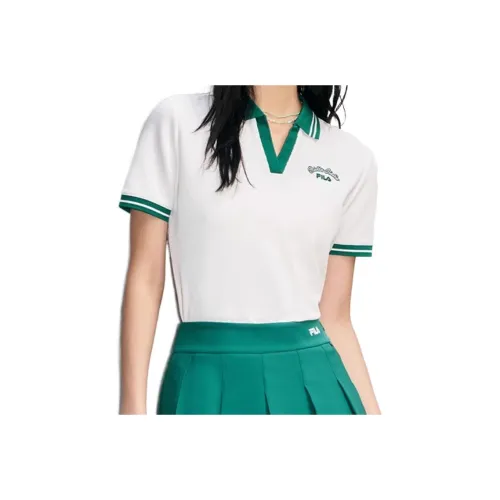 FILA Поло Женское Облачный Белый