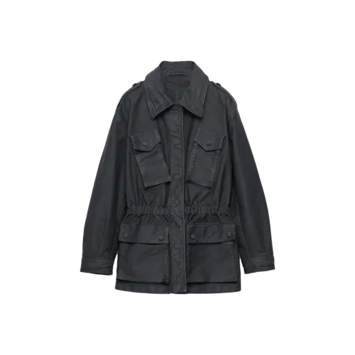 PRADA SS25 Весенне-летняя женская коллекция одежды Куртки и пальто Women's Silver Серый