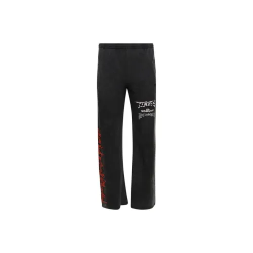 032c Черные унисекс повседневные брюки