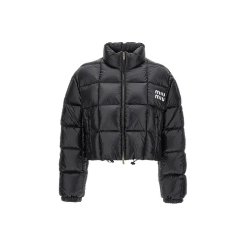 MIU MIU FW23 Пуховики и зимние пальто Женские Черный