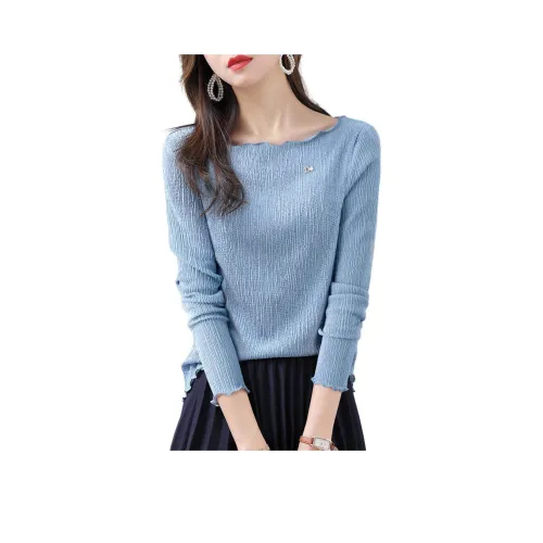 Mo Han Yi Mei T Рубашка Женская Синяя