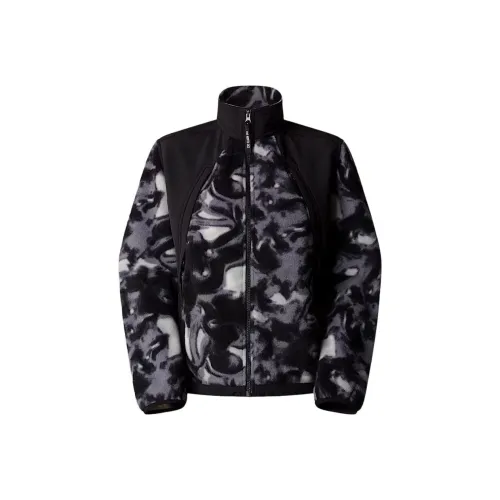 The North Face FW24 Куртки Пальто Женские Черный Жидкость Печать Черный