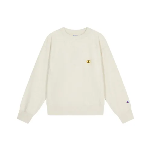 Champion Толстовка Японская версия Женская Овсяный