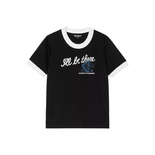 Carhartt WIP W' S S FW24 Рукав с оборванным плечом T-рубашка Женская Черная