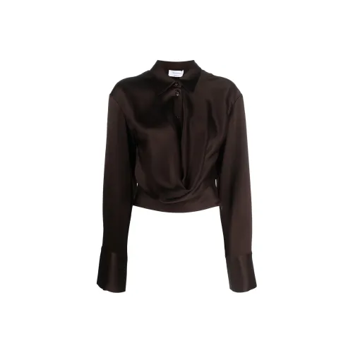 Blumarine FW23 Рубашка Женская Шоколад