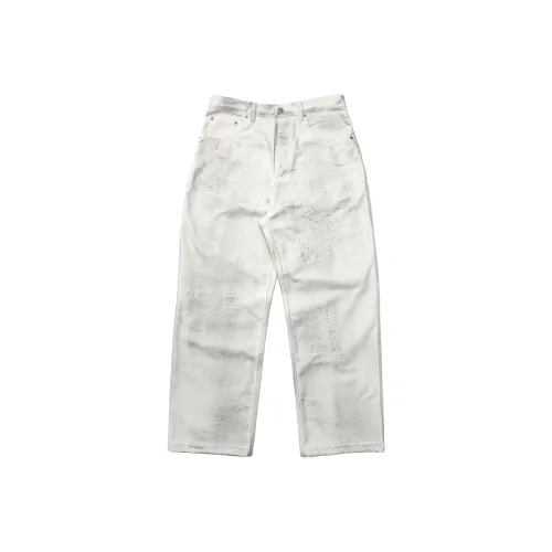 Far Archive SS25 Белые Унисекс Джинсы