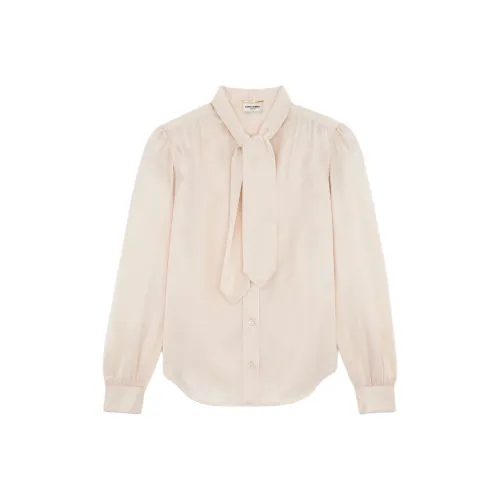 SAINT LAURENT Рубашка Женская Розовая