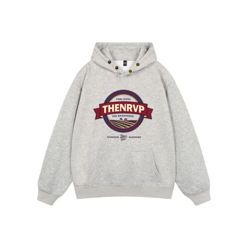 ZUOLANGGENU Толстовка Унисекс Фотиния Серый