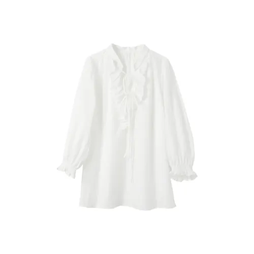 3COLOUR Рубашка Женская Жемчужно-Белая