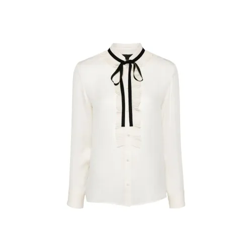 NILI LOTAN SS24 Рубашка Женская Айвори Белый