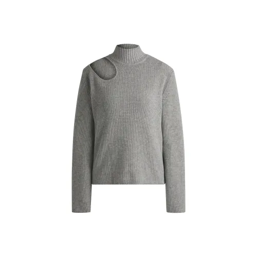 HUGO BOSS Серый Женские Трикотаж
