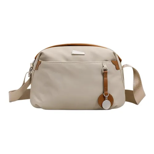 C°BANNER Ткань Сумка через плечо Средняя Женская Абрикосовая