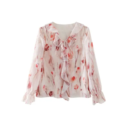 YALIDA Розовый M0 Женские Рубашки