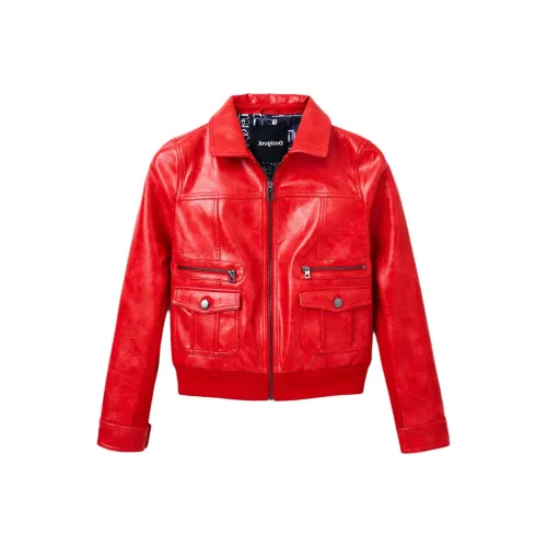 Desigual Куртки и Пальто Женские Красные
