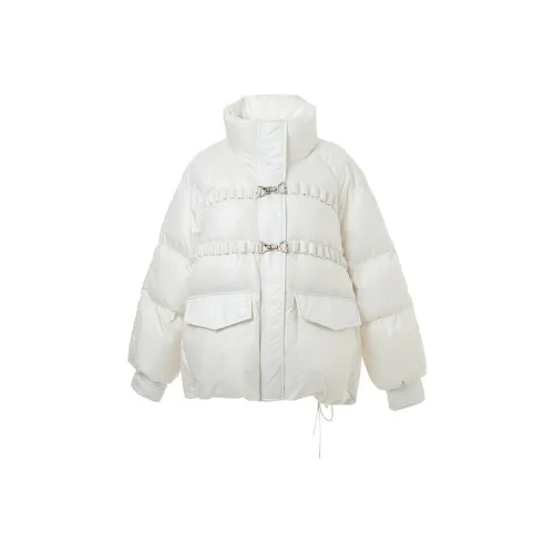 LOFT SHINE Белая Женская Пуховая Куртка