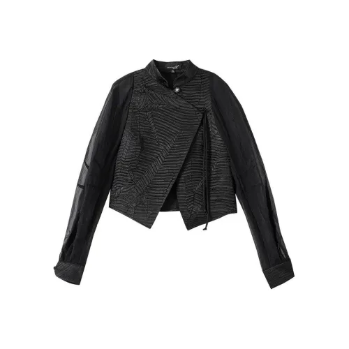 OUNIXUE Черные Женские Рубашки