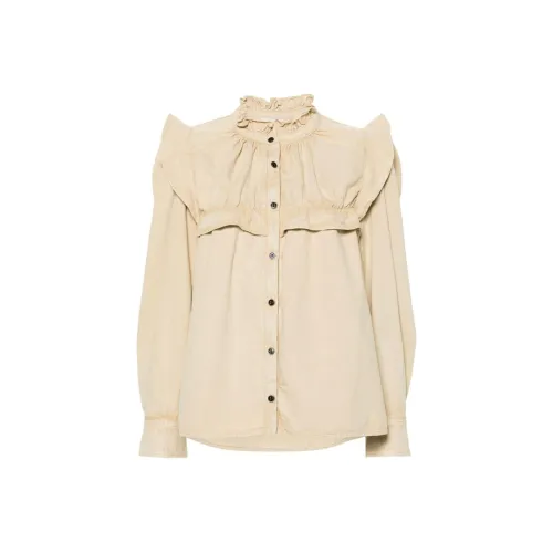 ISABEL MARANT ETOILE SS24 Рубашка Женская Песочно-Коричневая
