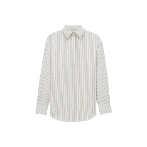 SAINT LAURENT Рубашка Женская Белая