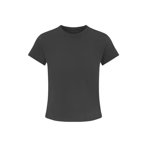 SKIMS Стандартная футболка женская пепельно-серый пепельно-серый