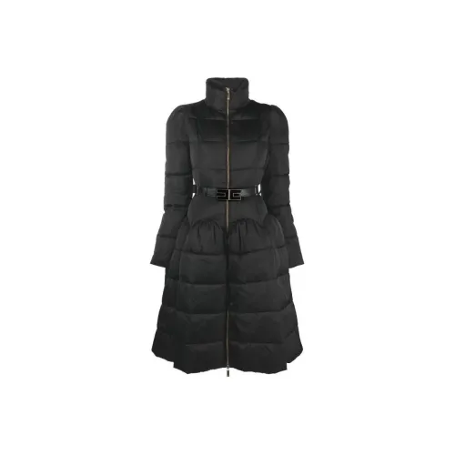 Elisabetta Franchi Черные Женские Пуховики