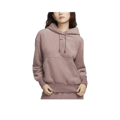 nike Свитшот Женские Дымчатый Лиловый Красный
