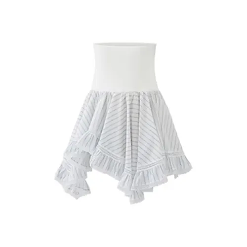 ECNR Без бретелей Топ Женский Белый