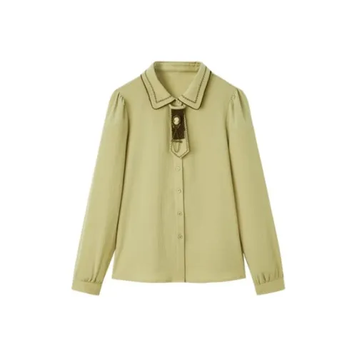 Pit Желтый, зеленый Женские Рубашки