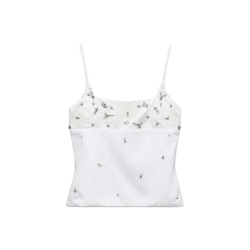 ZARA Trf Белые Женские Камисоли
