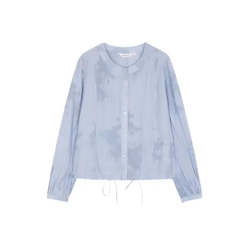 Mo Han Yi Mei Рубашка Женская Синяя