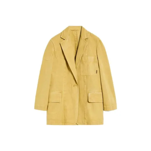 MaxMara Куртки и Пальто Женские Горчичный