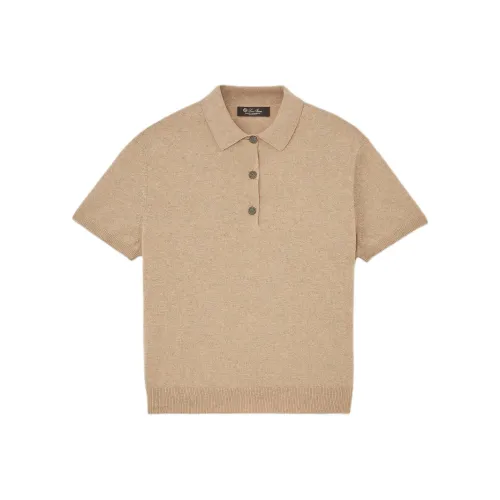 Loro Piana Светло-коричневый Женские кашемировые свитеры