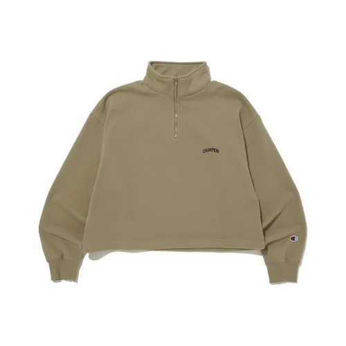 Champion SS24 Свитшот Женский Бежевый