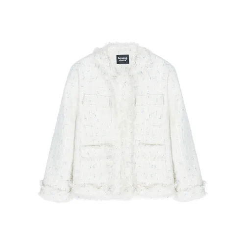 BANANA SHARK 2023 Осеннее Пальто Женское Белое