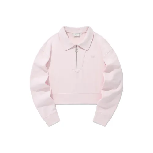 COVERNAT SS24 Свитшот Женский Светло-Розовый