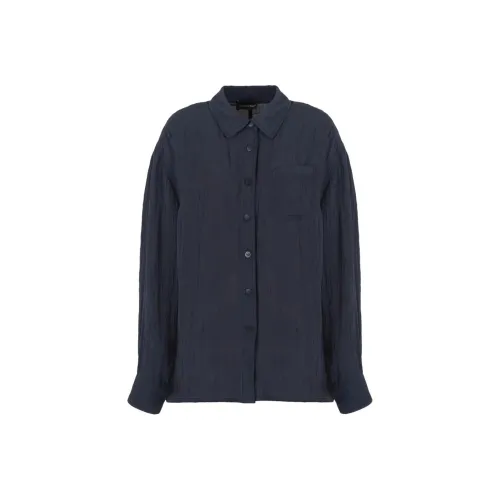 GIORGIO ARMANI Рубашка Женская Темно-синяя