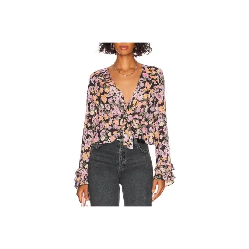 FREE PEOPLE FW23 Рубашка Женская Фиолетовая