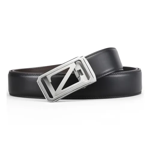 V.V.Brown Двойной с обеих сторон ремешок из коровьей кожи мужской 3,5 см