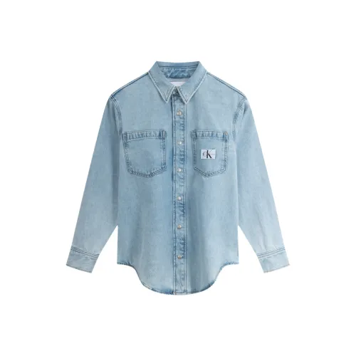 Calvin Klein Рубашка Женская Джинсовая Светло-Синяя