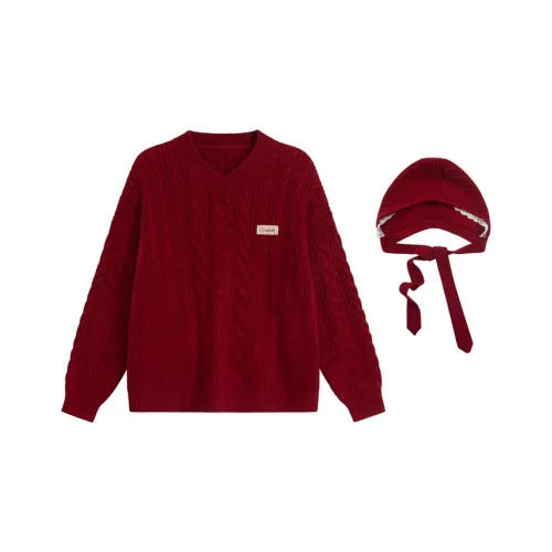 UNIFREE Трикотаж Женский Винтаж Красный