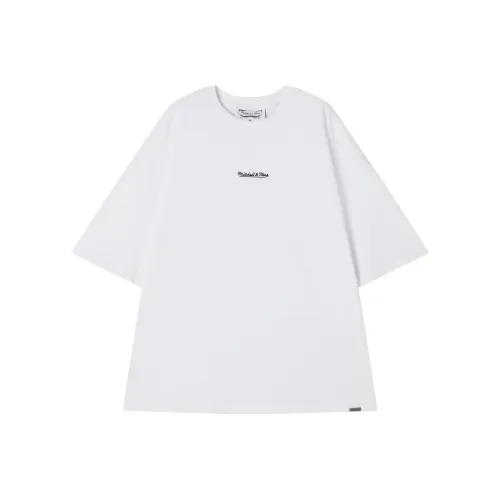 MITCHELL NESS Branded Энергия 100% хлопок T-рубашка Унисекс Белый