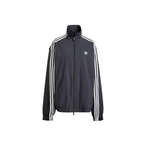Adidas Originals Woven Firebird ADILENIUM Zip Off TRACK TOP Куртки Пальто Женские Черный