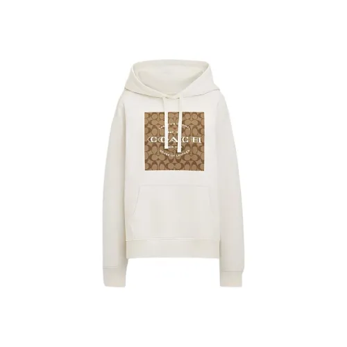 COACH Квадрат SS24 Толстовка Женская Белая